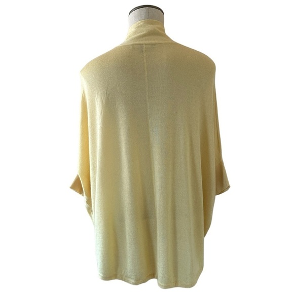Neiman Marcus Collection Silk Cashmere Cardigan Sweater in Yellow Size S - Picture 8 of 8